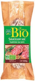 Colruyt Flaine - Saucisson sec Le réflexe Bio Promo Saucisson sec Le réflexe Bio dans le catalogue Colruyt "Tout simplement l'essentiel." à Flaine