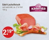 Edel-Lachsfleisch im V-Markt Prospekt Edel-Lachsfleisch von Kramer im aktuellen V-Markt Prospekt für 2,19 €