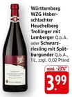 Aktuelle Wein Angebote bei E center in Stuttgart Aktuelles Haberschlachter Heuchelberg Trollinger mit Lemberger Q.b.A. Angebot bei E center in Stuttgart ab 3,99 €
