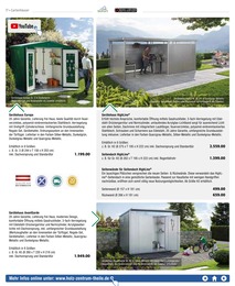 Gerätehaus Angebot & Preis im aktuellen hagebau Fachhandel Prospekt Gerätehaus Angebot im aktuellen hagebau Fachhandel Prospekt auf Seite 17