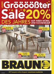 BRAUN Möbel-Center Möbel & Einrichtung Prospekt der aktuellen Woche mit 14 Seiten, gültig von 17.12.2025 bis 13.01.2026, in Hirschhof und Umgebung Aktueller BRAUN Möbel-Center Möbel & Einrichtung Prospekt in Hirschhof und Umgebung, "Gröööößter Sale des Jahres" mit 14 Seiten, 17.12.2025 - 13.01.2026