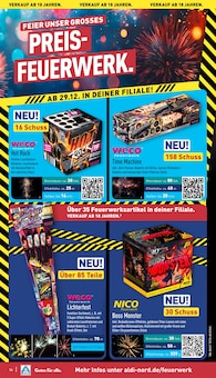Feuerwerk im aktuellen ALDI Nord Prospekt (Gummersbach) Feuerwerk im ALDI Nord Prospekt "Aktuelle Angebote" mit 37 Seiten (Gummersbach)