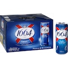 Bière blonde en canette - 1664 en promo chez Carrefour Saint-Raphaël à 10,85 €