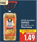 Sandwich von EDEKA Herzstücke für 1,49 € bei E center im Angebot Sandwich von EDEKA Herzstücke im aktuellen E center Prospekt