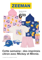 Promos Disney dans le catalogue "Cette semaine : des imprimés citron avec Mickey et Minnie." de Zeeman Disney en promo dans le catalogue Zeeman à la page 1