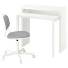 Schreibtisch und Stuhl weiß/hellgrau Angebote von LÄNGDHOPP / ÖRFJÄLL bei IKEA Würzburg für 149,98 €