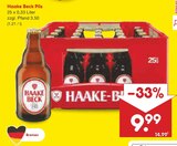 Pils im Angebot bei Netto Marken-Discount in Nordhorn Pils Angebote von Haake Beck bei Netto Marken-Discount Nordhorn für 9,99 €