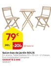 Salon bas de jardin - SOLIS en promo chez Weldom Salon bas de jardin - SOLIS dans le catalogue Weldom