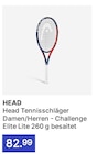 Tennisschläger Challenge Elite Lite von Head im aktuellen Decathlon Prospekt