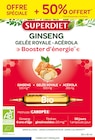Ginseng gelée royale x 20 ampoules + 50% offert - SUPER DIET en promo chez NaturéO Garges-lès-Gonesse à 26,69 €