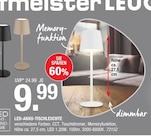 LED-Akku-Tischleuchte bei hofmeister im Reutlingen Prospekt für 9,99 €