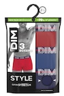 Boxers homme "Powerfull" - DIM en promo chez Carrefour Nantes à 19,94 €