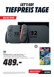 Nintendo im MediaMarkt Saturn Prospekt in Falkensee Aktueller MediaMarkt Saturn Prospekt mit Nintendo, "LET'S GO! TIEFPREISTAGE", Seite 8