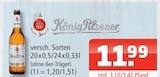 Aktuelle König Pilsener Angebote bei Getränke Oase in Herne Aktuelles KönigPilsener Angebot bei Getränke Oase in Herne ab 11,99 €