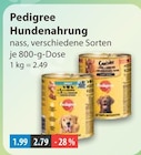 Hundenahrung nass im V-Markt Prospekt Hundenahrung nass von Pedigree im aktuellen V-Markt Prospekt für 1,99 €