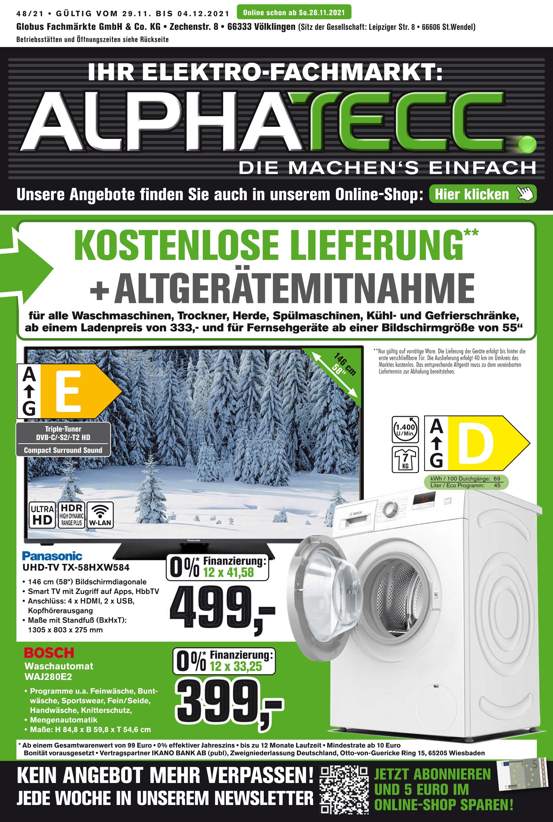 ALPHATECC. Prospekt für Saarbrücken mit 8 Seiten ALPHATECC. Prospekt für Saarbrücken: "DIE MACHEN‘S EINFACH", 8 Seiten, 28.11.2021 - 04.12.2021