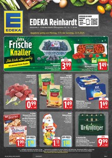 EDEKA Prospekt der Woche "Wir lieben Lebensmittel!" Seite 1, 17.11.2025 bis 22.11.2025 für Gera Aktueller EDEKA Prospekt "Wir lieben Lebensmittel!" Seite 1 von 28 Seiten für Gera