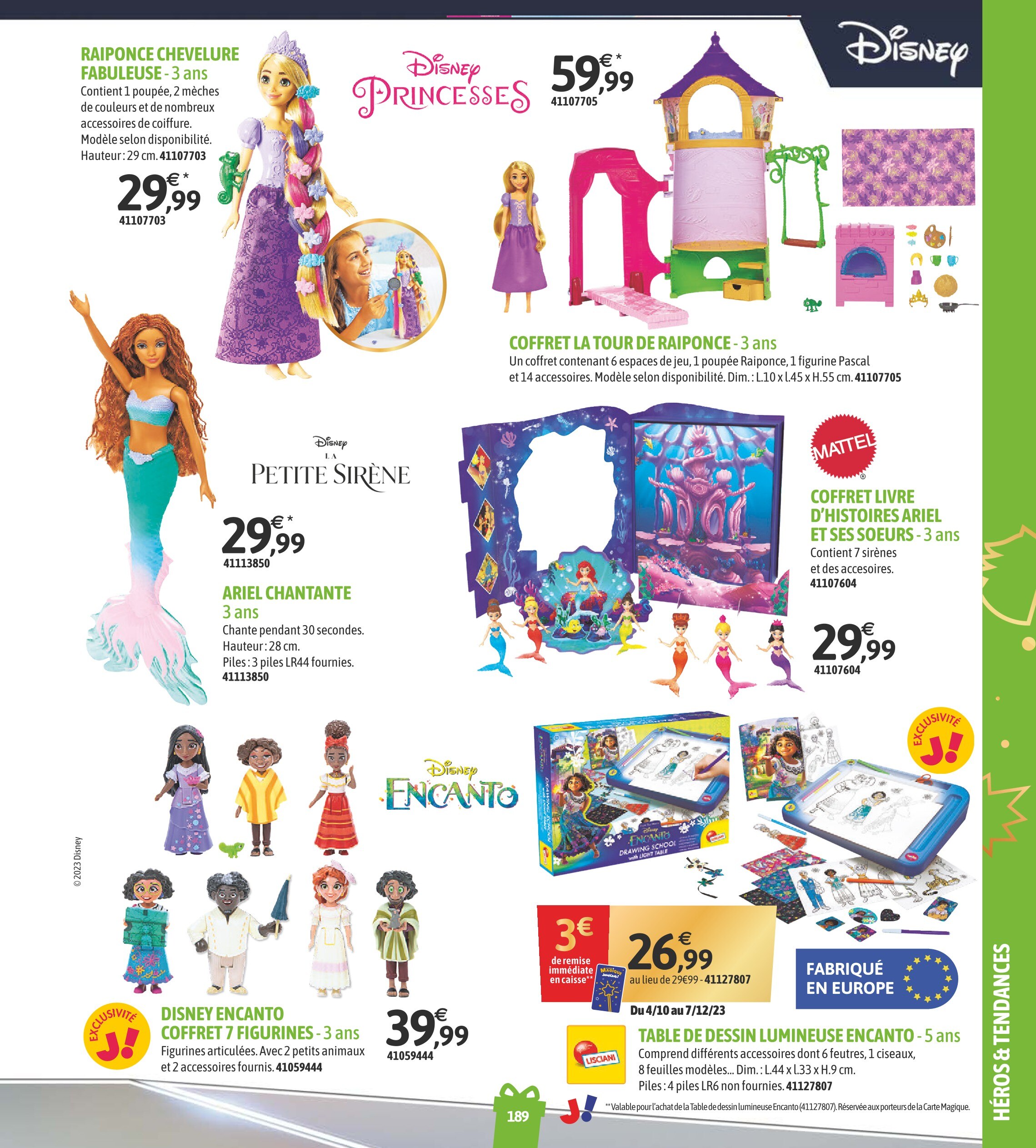 Mattel Calendrier de l'Avent Disney Princess 2023 - acheter chez