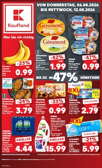 Kaufland Lutherstadt Wittenberg Prospekt der aktuellen Woche, gültig von 06.08.2026 bis 12.08.2026 Aktueller Kaufland Lutherstadt Wittenberg Prospekt "Hier bin ich richtig" mit 66 Seiten