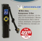 Mini Akku Kompressor 10 Bar von Michelin im aktuellen V-Markt Prospekt für 49,99 €