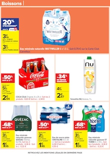 Promotion Eau Minérale dans le prospectus Carrefour, valable du 24/03/2026 au 06/04/2026 Promo Eau Minérale dans le catalogue Carrefour du moment à la page 62