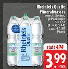Aktuelle Mineralwasser Angebote bei E center in Dortmund Aktuelles Mineralwasser Angebot bei E center in Dortmund ab 3,99 €