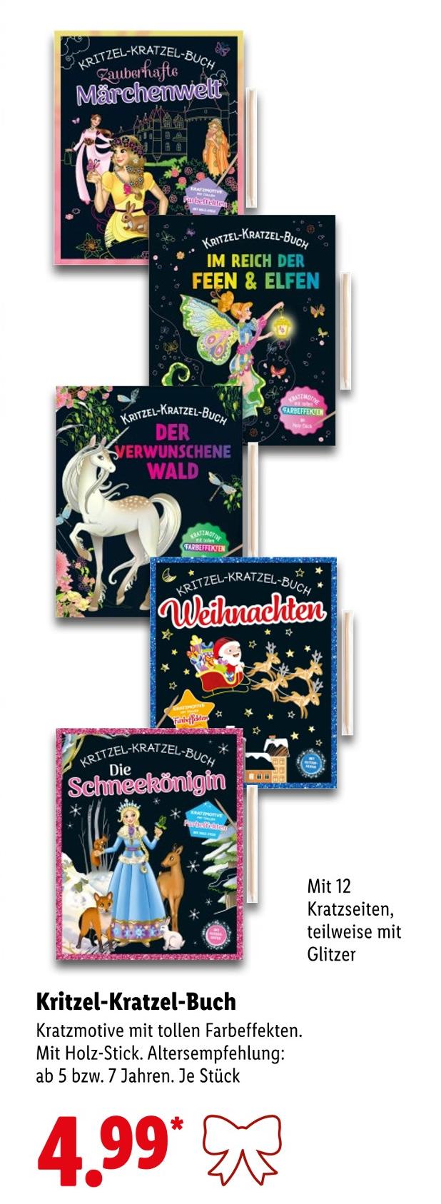 Kritzel-Kratzel-Buch Zauberhafte Märchenwelt