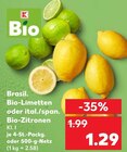 Bio-Limetten bei Kaufland im Merseburg Prospekt für 1,29 €