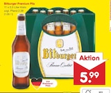 Premium Pils Angebote von Bitburger bei Netto Marken-Discount Mannheim für 5,99 €