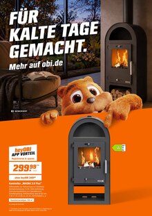 Kaminofen Angebot im OBI Prospekt, gültig von 01.10.2026 bis 31.10.2026 Kaminofen Angebot im aktuellen OBI Prospekt auf Seite 4
