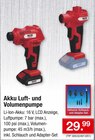 Akku Luft- und Volumenpumpe Angebote von Walter bei Zimmermann Gifhorn für 29,99 €