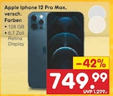 iPhone 12 Pro Max Angebote von Apple bei Netto Marken-Discount Braunschweig für 749,99 €