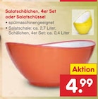 Salatschälchen, 4er Set oder Salatschüssel  im aktuellen Netto Marken-Discount Prospekt für 4,99 €