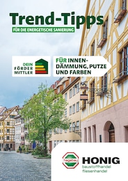 Honig Baustoffe Prospekt "Trend-Tipps FÜR DIE ENERGETISCHE SANIERUNG" für Barntrup, 12 Seiten, 01.11.2024 - 10.11.2024