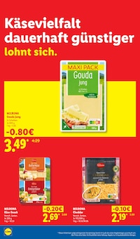 Käse im aktuellen Lidl Prospekt (Heilbronn) Käse im Lidl Prospekt "Der Preisführer macht Deutschland dauerhaft günstiger!" mit 38 Seiten (Heilbronn)