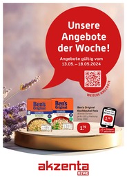 Akzenta Prospekt für Ratingen: "Unsere Angebote der Woche!", 8 Seiten, 13.05.2024 - 18.05.2024