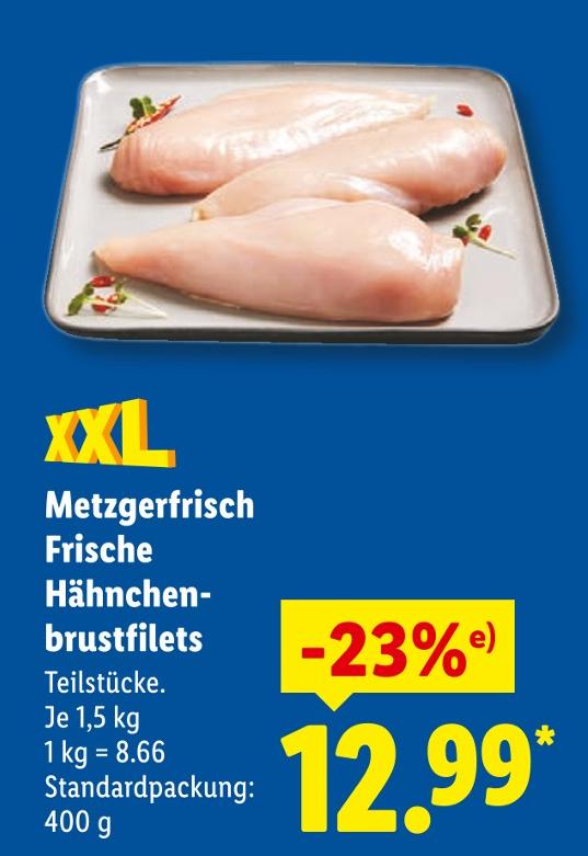 Metzgerfrisch Frische Hähnchenbrustfilets