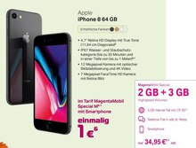 iPhone 8 64 GB bei A-Team Mobilfunk-Concept GmbH in Pulheim iPhone 8 64 GB im Angebot bei A-Team Mobilfunk-Concept GmbH Pulheim für 1,00 €