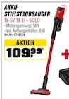 AKKU-STIELSTAUBSAUGER TE-SV 18 Li – SOLO  im aktuellen OBI Prospekt für 109,99 €