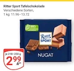 Tafelschokolade Nugat Angebote von Ritter Sport bei GLOBUS Salzgitter für 2,99 €
