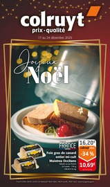 Prospectus Supermarchés Colruyt en cours à Villars et alentours, "Joyeux Noël", 16 pages, 17/12/2025 - 24/12/2025 Catalogue Supermarchés Colruyt en cours à Villars et alentours, "Joyeux Noël", 16 pages, 17/12/2025 - 24/12/2025