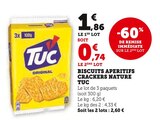 Biscuits apéritifs crackers nature - TUC dans le catalogue Super U