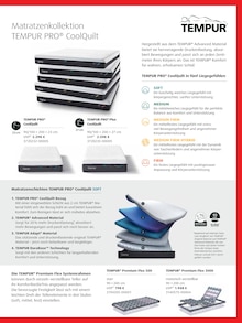 Matratze im Segmüller Prospekt "Tempur Fachberatertage" mit 4 Seiten (Frankfurt (Main))