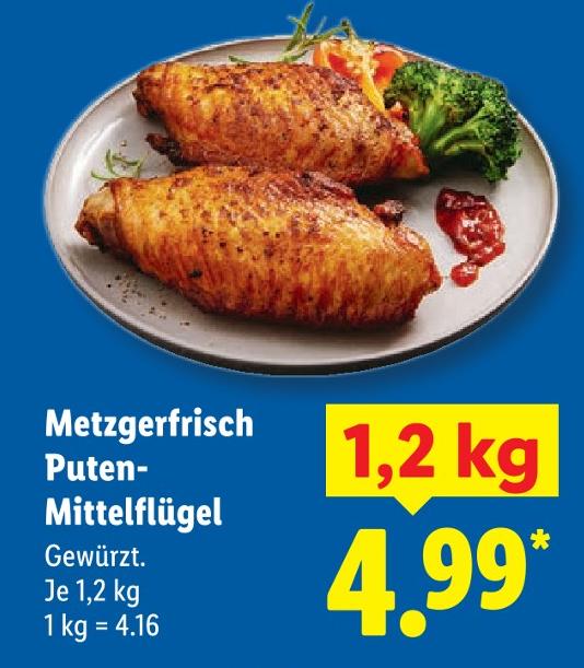 Puten-Mittelflügel