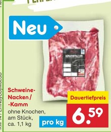 Netto Marken-Discount Windberg - Schweine-Nacken / -Kamm Schweine-Nacken / -Kamm Angebot bei Netto Marken-Discount Windberg im Prospekt "GARANTIERT NIRGENDWO GÜNSTIGER"