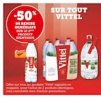 Promo -50% de remise immédiate sur le 2ème produit identique sur tout vittel à  dans le catalogue Hyper U à Parthenay