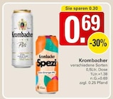 Pils Angebote von Krombacher bei WEZ Minden für 0,69 €