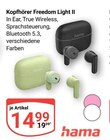 Kopfhörer Freedom Light II im Angebot bei GLOBUS in Braunschweig Kopfhörer Freedom Light II Angebote von hama bei GLOBUS Braunschweig für 14,99 €