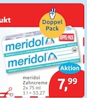 Zahncreme von meridol für 7,99 € bei budni im Angebot Zahncreme von meridol im aktuellen budni Prospekt