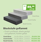 Blockstufe geflammt Granit Bora bei Raiffeisen Waren GmbH im Braunschweig Prospekt für 89,00 €